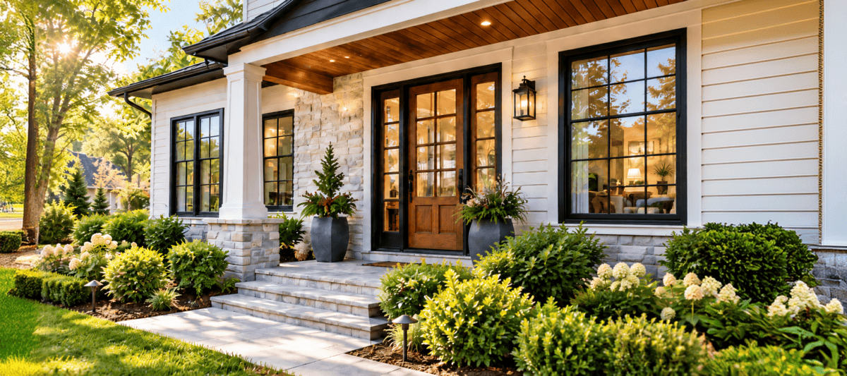 Home exterior by a Northern Virginia window and door company