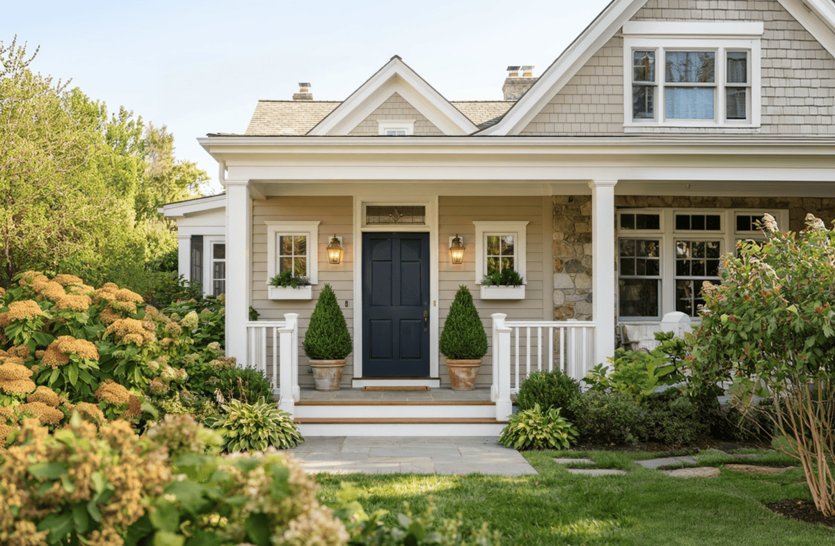 Home exterior with new windows and doors for a window and door estimate