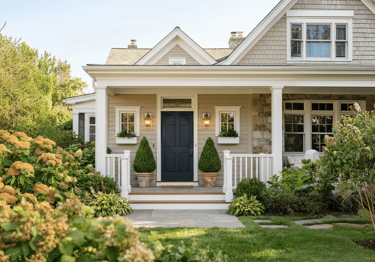 Home exterior with new windows and doors for a window and door estimate